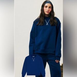 NWT Parke Holiday Classic Mockneck Sweatshirt in Winterberry size small.